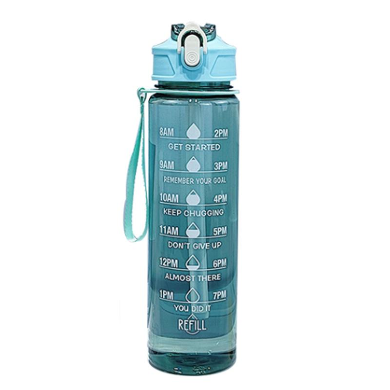 750 мл Большая емкость Спортивная бутылка для воды Герметичная Цветной пластиковый стакан для питья На открытом воздухе Путешествия Портативные кувшины для спортзала и фитнеса