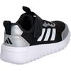 Adidas Fabric Low top Casual Shoes Black White Silver Kids' KJ0770