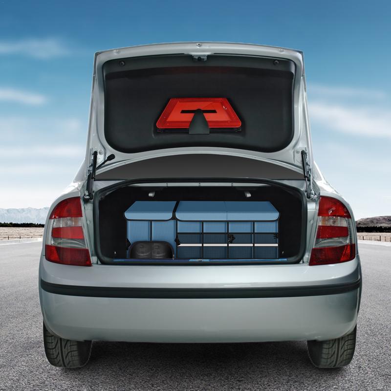 Складной ящик для хранения в багажнике автомобиля, большой вместительный ящик для хранения, портативный ящик для хранения с ручкой, органайзер из ткани Оксфорд для улицы