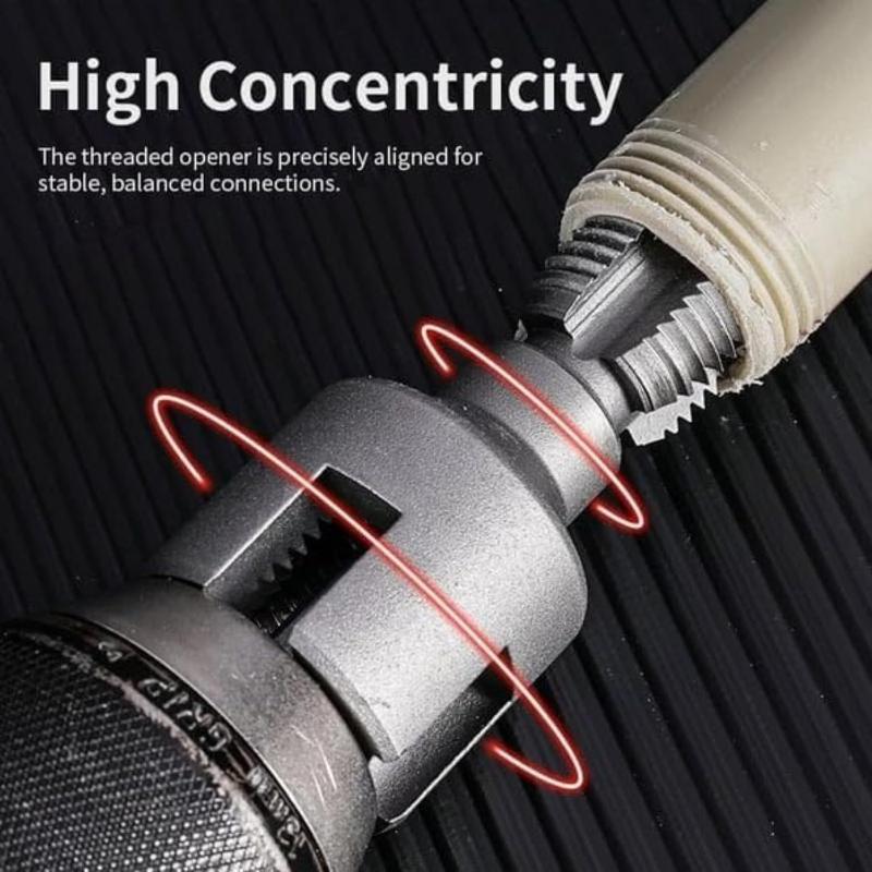 Инструмент для нарезки резьбы на трубах Интегрированный инструмент для нарезания внутренней и внешней резьбы на трубах Комплект резьбонарезного инструмента для ПВХ труб, совместимый с электродрелью