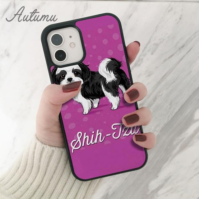 Чехол для телефона с собакой Ши-тцу для iPhone 11, 12, 13, 14 Pro Max mini X XR XS SE 2020, 5, 6S, 7, 8 Plus, Samsung Galaxy S21 S22, чехол