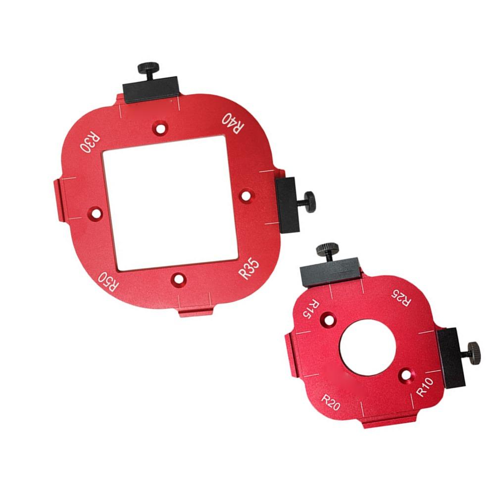 2pcs 10-25R And 30-50R Radius Jig Router Template Corner Radius Jig For Woodworking