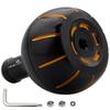 HEIGHTEN 38mm Reel Handle Knob Shimano Daiwa Universal Type Type Universal Gear Series Black Bearings Only (Shimano) A/B (Daiwa) S/L (Gold & (4mm
