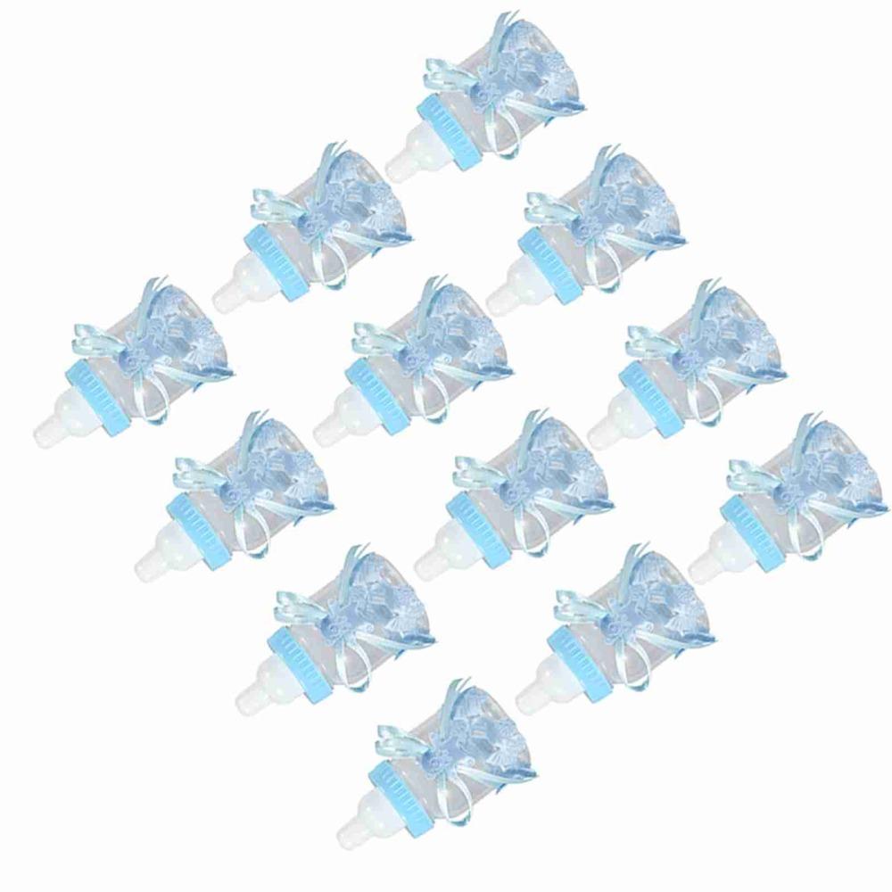 12pcs With Ribbons Candy Chocolate Bottles Mini Milk Bottles Candy Present Bottles  Home Party Decor