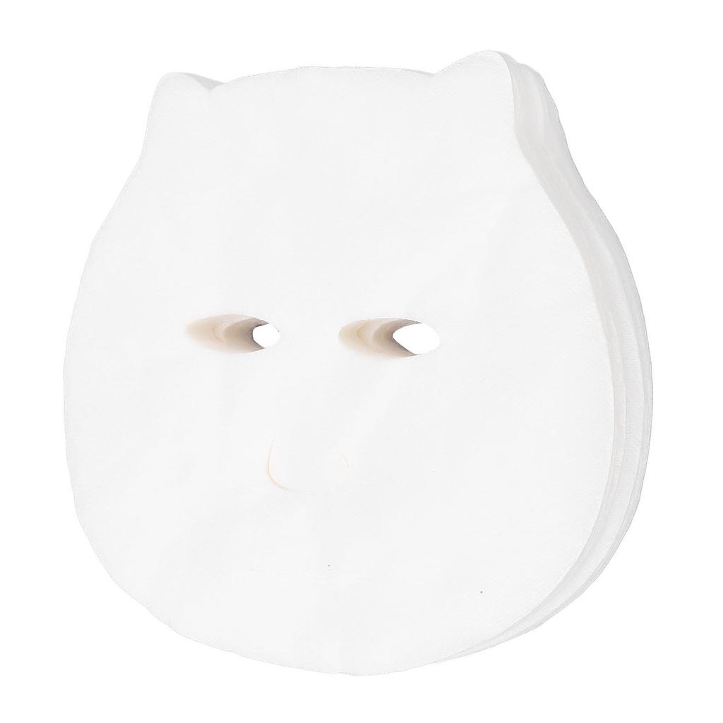 100 шт. Детские предварительно вырезанные бумажные листы для лица одноразовые влажные компрессы хлопковые листы для лица с привидением