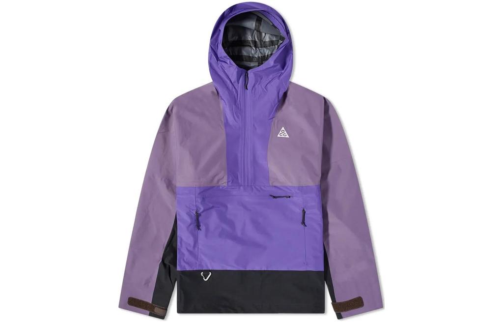 Nike Мужские куртки ACG Фиолетовая с капюшоном Умеренная ветровка DN3909-579