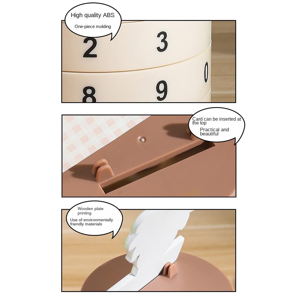 Дата Вращающийся Растительный Горшок Вечный Календарь Многоразовый Креативный Календарь Украшение Офиса