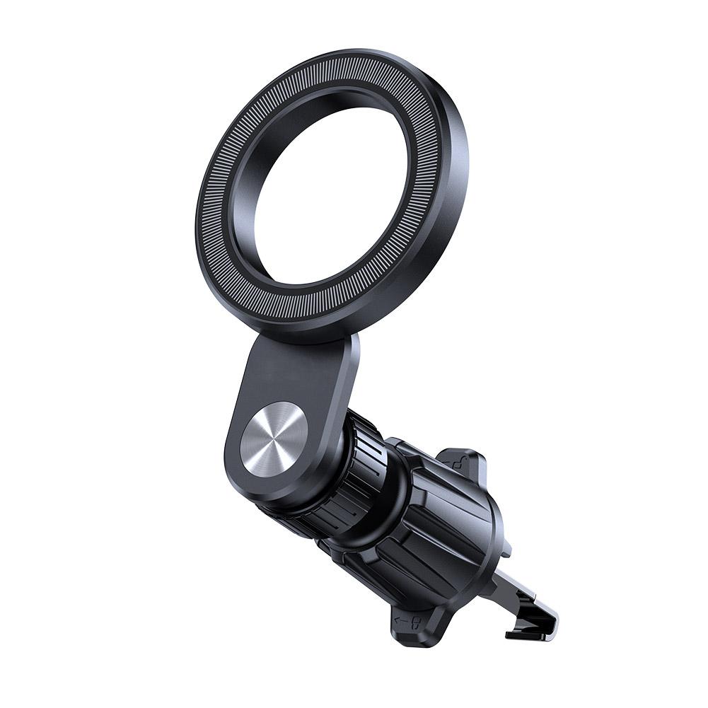 Магнитный автомобильный держатель для телефона на приборную панель автомобиля, центральная консоль, крепление для телефона, Air Clip Support, черный Unive N0E8