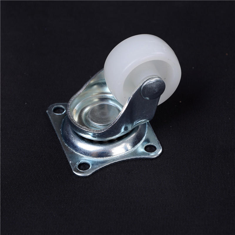 4 шт., 10 кг универсальные поворотные ролики, белые полипропиленовые нейлоновые роликовые колеса, 1 дюймовые колеса, роликовые колеса