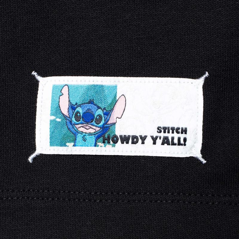 Li Ning X Disney Collaboration Stitch Series Cartoon Print Loose Casual Shorts Women shorts Black AKST482-1