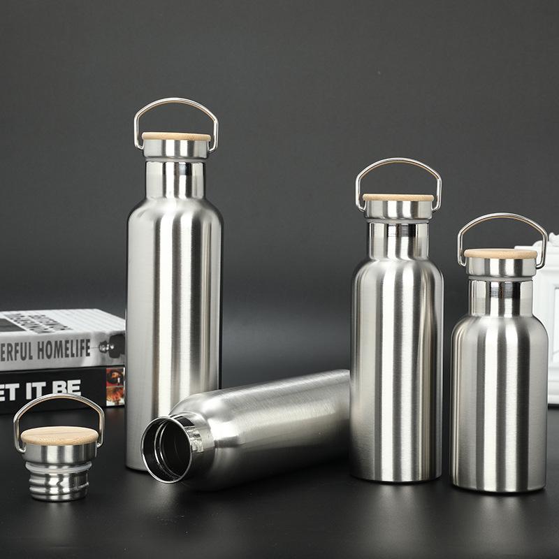 Американская спортивная бутылка для воды из нержавеющей стали с термоизоляцией, большого объема, с ручкой