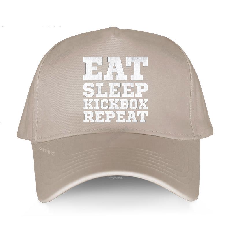 Роскошная кепка, модная хлопковая солнцезащитная шляпа унисекс, EAT SLEEP KICKBOX REPEATAHX, новая регулируемая шляпа, мужские бейсболки в простом стиле