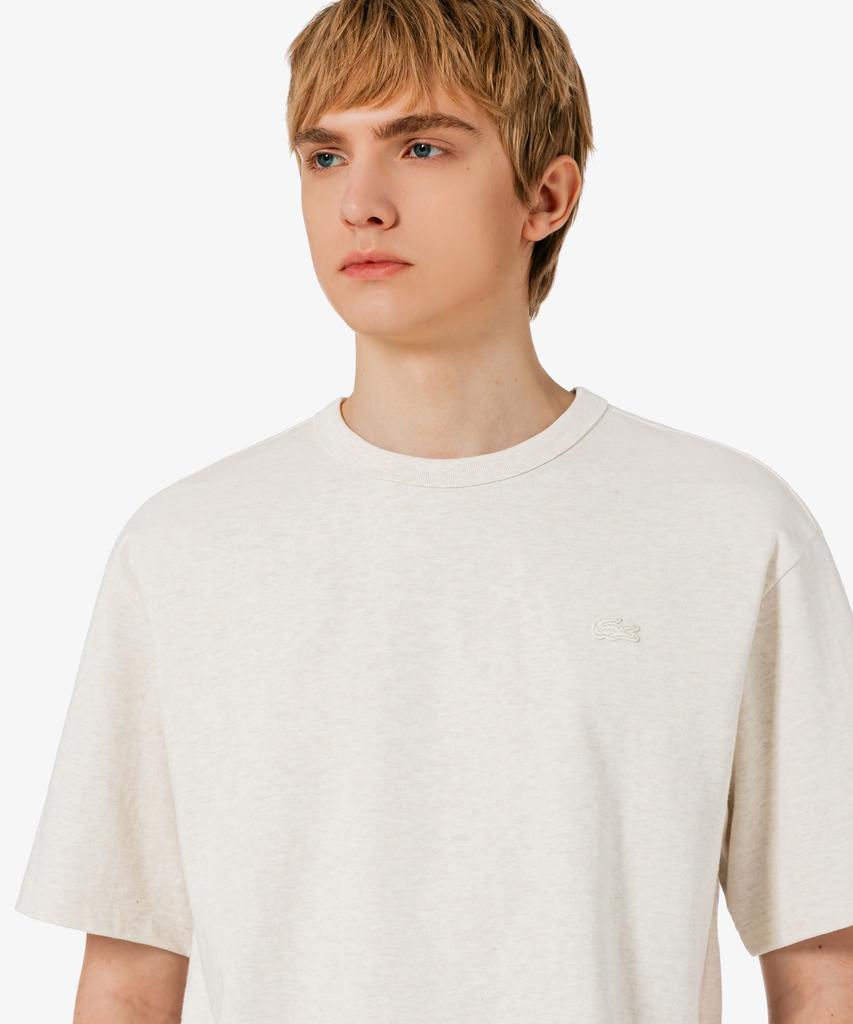 LACOSTE Мужская базовая футболка с коротким рукавом из плотного джерси Th315E-56G Xfj