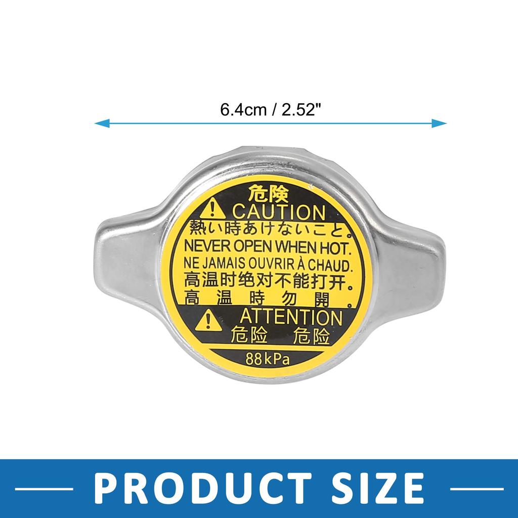 Крышка радиатора ABSOPRO 88 кПа Крышка бачка двигателя Подходит 16401-20353 Toyota Corolla Подходит 1980-2015 Легкая установка Металл Серебристый тон