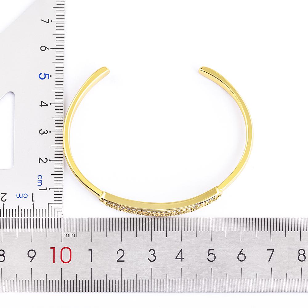 Nidin Light Luxury Women Men Party Birthday Opening Crystal Bracelet Cubic Zirconia Bangles Adjustable Jewelry Gifts Wholesale