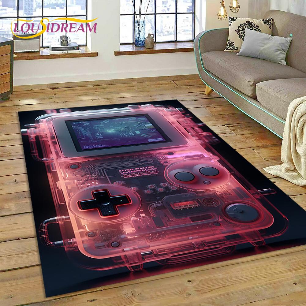 Ретро геймпад игровая консоль Game Boy мультяшный ковер ковер для спальни гостиная домашний диван украшение,детский большой декоративный напольный коврик