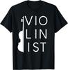 Vintage Violinist T-Shirt Violin String Instrument Gift T-Shirt Print Original Design Gifts T Shirts Mens Clothing Camiseta