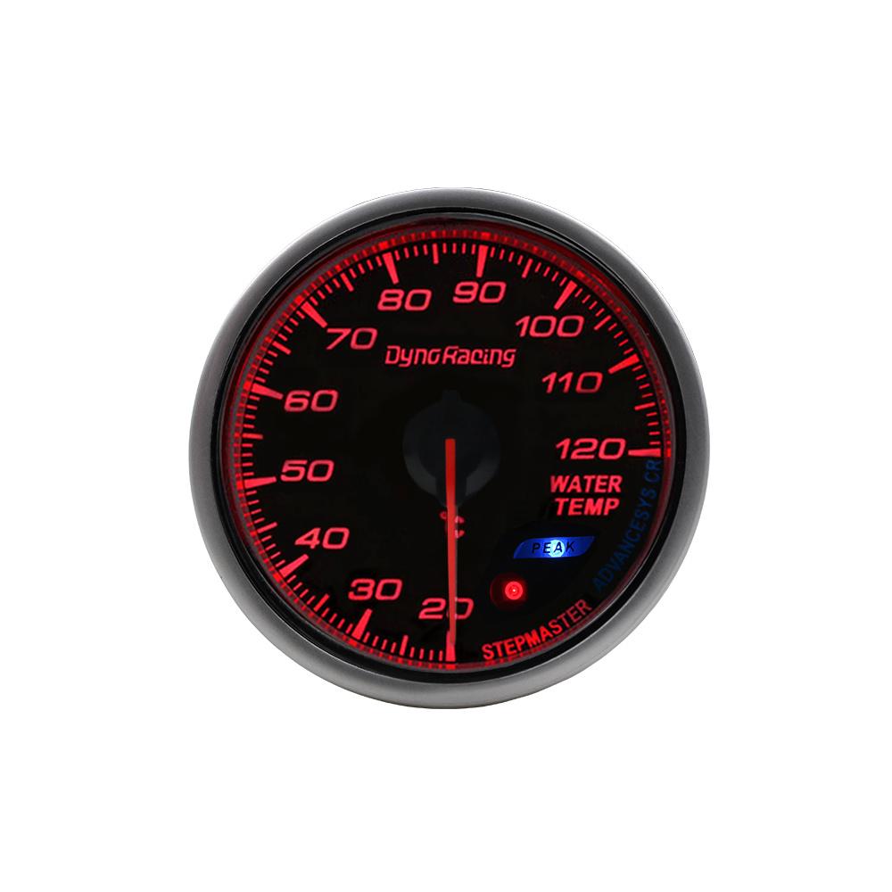 Car Gauge With Sensor 60MM Car Water Temperature Gauge 20--120 Celsius Water Temp Meter Red & White Lighting