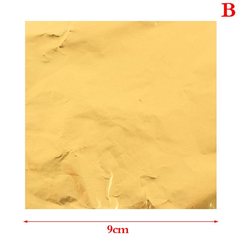 100 шт. Бумага для конфет Алюминиевая фольга Бумага для конфет Шоколадная обертка Золотая бумага