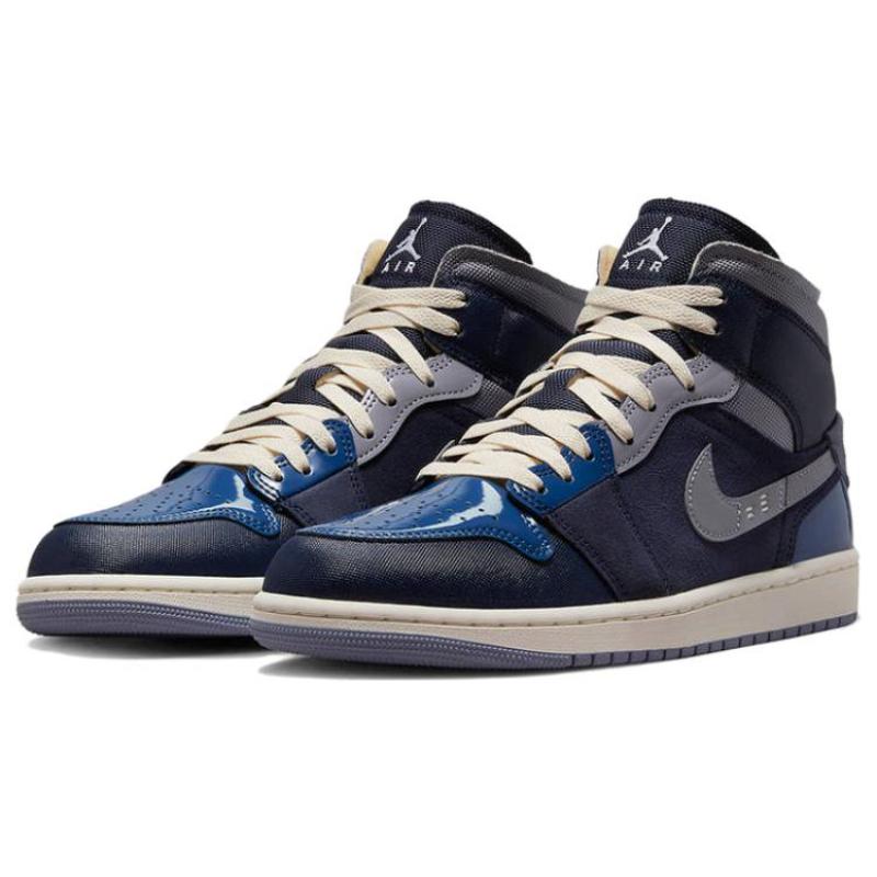 Jordan 1 Mid Se Craft Обсидиан Французский Синий Пепельно-Серый Белый Jordan DR8868-400