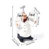 Cute Chef Statue Figurine Ornaments Vintage Home Decor Kitchen Restaurant Resin Crafts #A