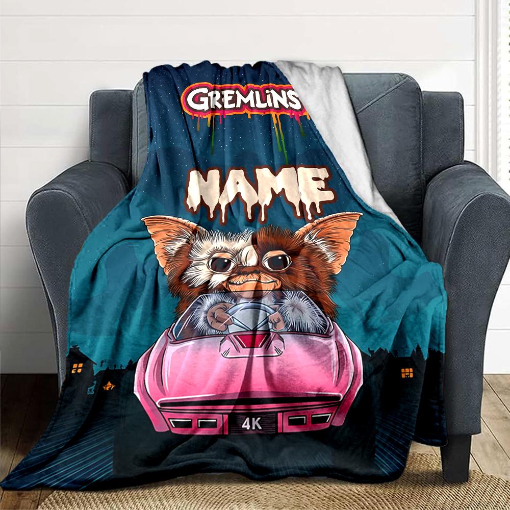 Custom Name Adventure Time Characters blanket for Couch & Bed, Plush Cozy Fuzzy Blanket Super Soft & Warm Blankets for Fall and Winter. 0908153