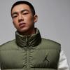 Men's Jordan Vests Men's Olive Green Stand Collar Moderate Other
