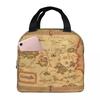 Map Of Narnia Insulated Lunch Bag for Women Office Cooler Thermal Food Box Tote Portable Lunch Boxes Container