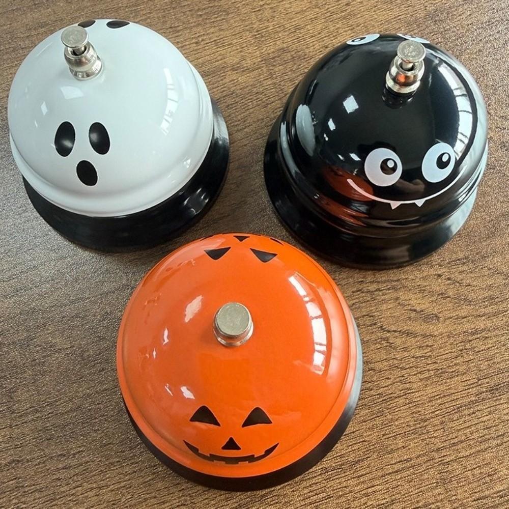 Anti-Rust Pumpkin Ghost Bell Novelty Service Bell Cute Desk Bell Holiday Scene