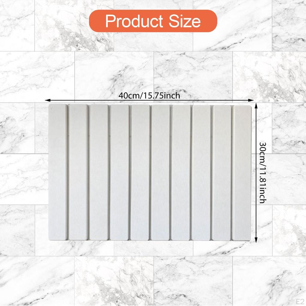 Диатомовый коврик для сушки посуды, быстросохнущий, для столешниц, столовых и кухонь.