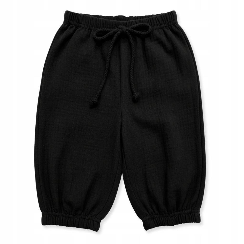 Children' Muslin Shorts 128 Summer Pants For Kids For Summer Black