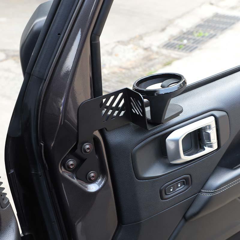 Front Door Water Cup Bracket Holder Rack Support Stand For Jeep Wrangler JL For JT Gladiator 2018 Up Car Interior Acessories