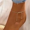 Adjustable Rope Shrink Chain Atmosphere Beach Summer Party Anklet