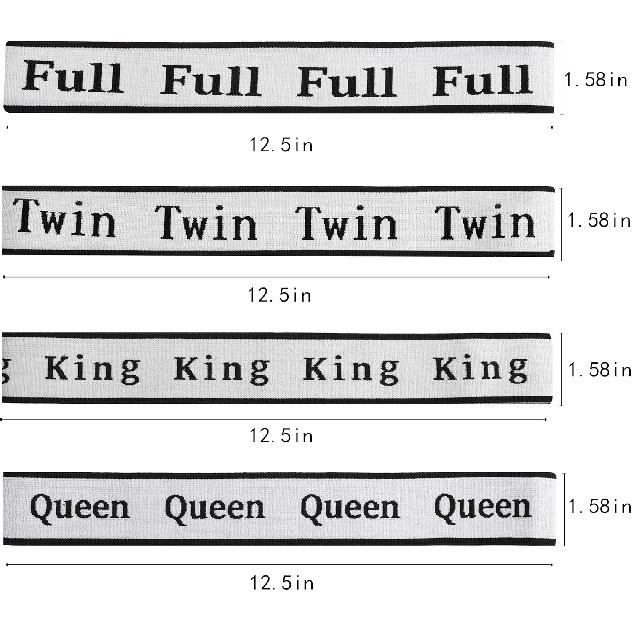 8Pcs Bed Sheet Organizer Bands Sheets Labels for Elastic Bedding Linen Closet Storage Foldable Sheet Set Organizer Sheet Keeper Band King Queen