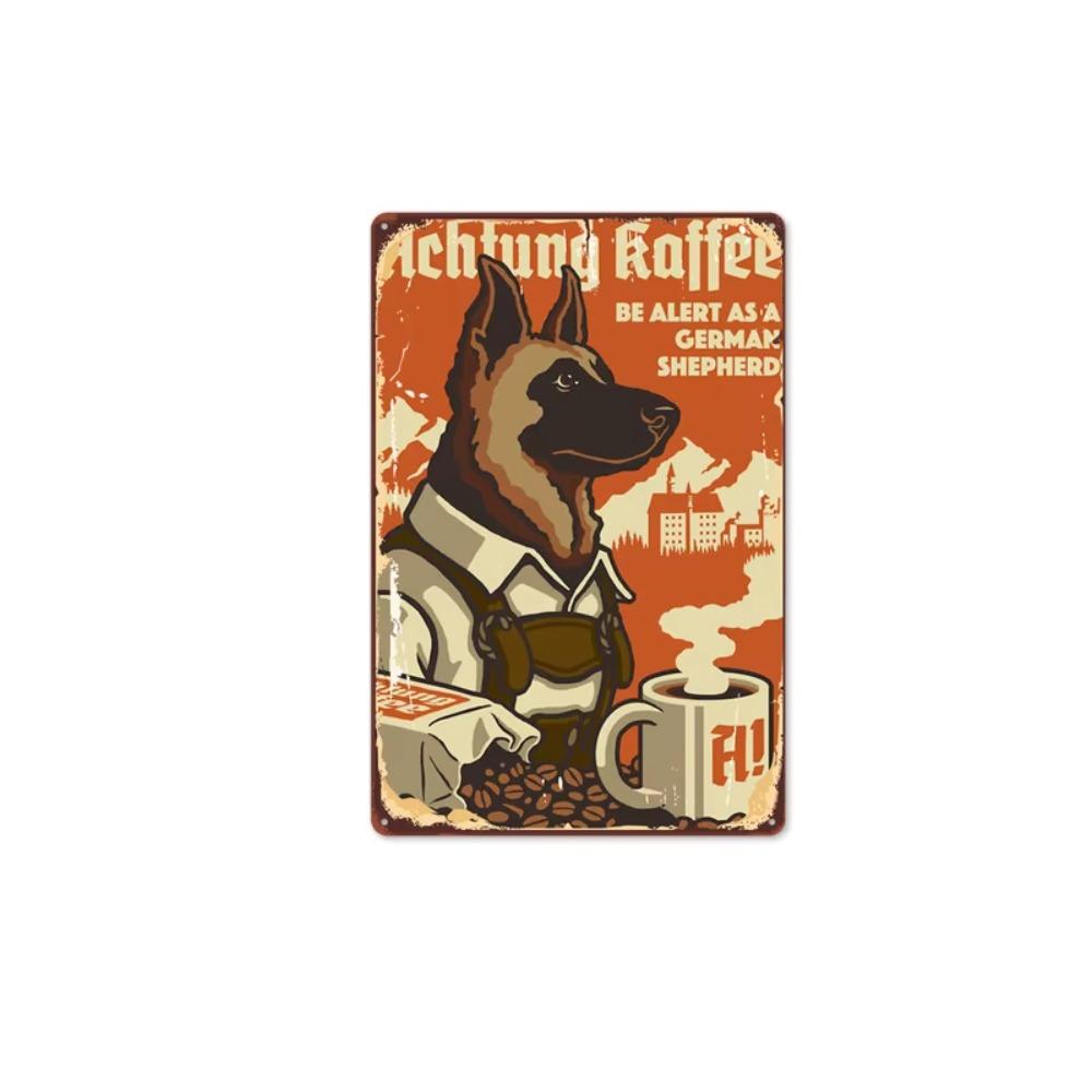 Постер для кофе в винтажном стиле, жестяная табличка: Декоративное настенное панно в индустриальном стиле для фоновых стен