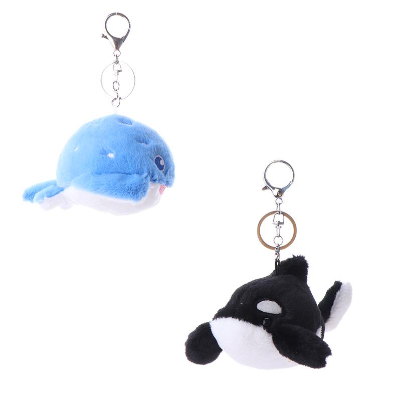 Брелок в виде морского животного, плюшевая кукла-животное, морской лев, касатка, скат, кит, брелок на рюкзак, подвески, сумка, декоративная игрушка