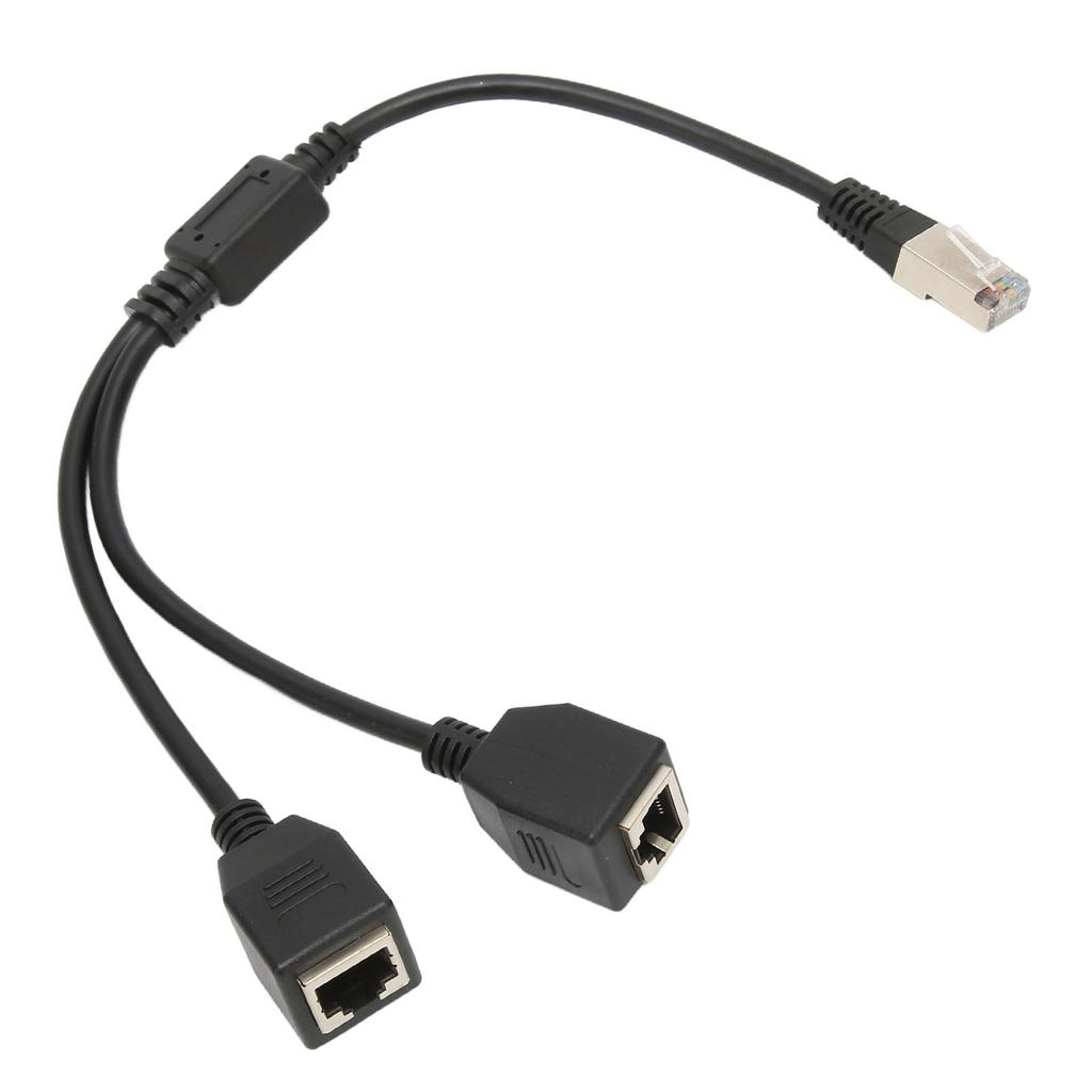 RJ45 Ethernet Splitter Cable 1 Male To 2 Female Port Stable Fast Transmission Cat5 RJ45 Splitter Cable for Router Modem