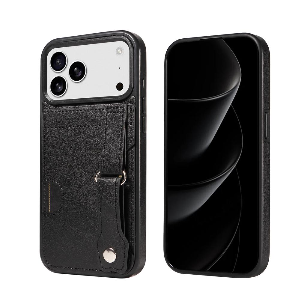 Карты Solt Браслет на запястье Кошелек Кожаный чехол Для iPhone 17 Pro Max 16 Plus 15 14 13 12 11 Ударопрочный Тонкий Защелка Браслет Сумка Чехол