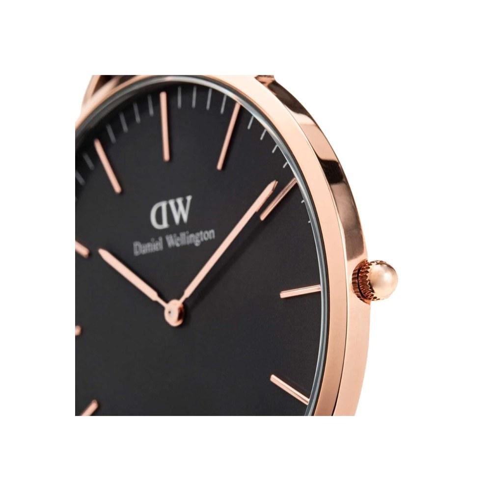 Мужские наручные часы Daniel Wellington Classic Black Sheffield 40 мм с кожаным ремешком, деловой подарок