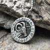 Винтажное ожерелье Zodiac с подвеской знака зодиака для Овна, Тельца, Близнецов, Рака, Льва, Весов и Скорпиона - Мужские украшения