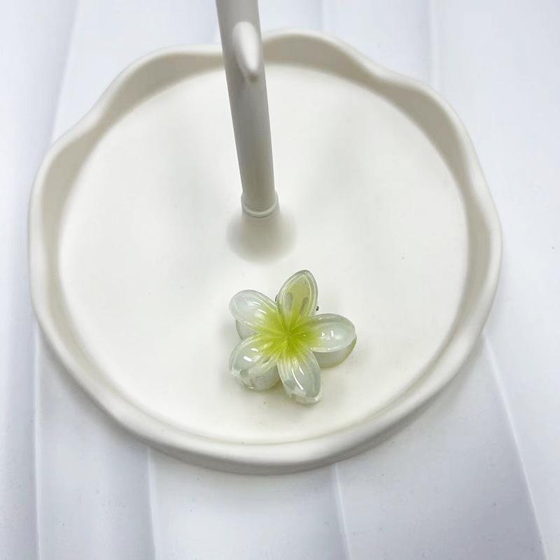 Европейский и американский Франжипани 4 см Модный зажим-краб для волос для пляжного отдыха