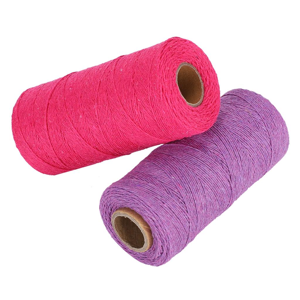 2 шт. Пряжа для вязания 84 Основовязаное ковровое одеяло из пряденого чистого хлопка Швейные аксессуары