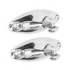 2PCS Top Deck Hinge Swivel Mount 316 Stainless Steel 90 degrees  Boat Top Fitting Hardware for Yachts Speedboats