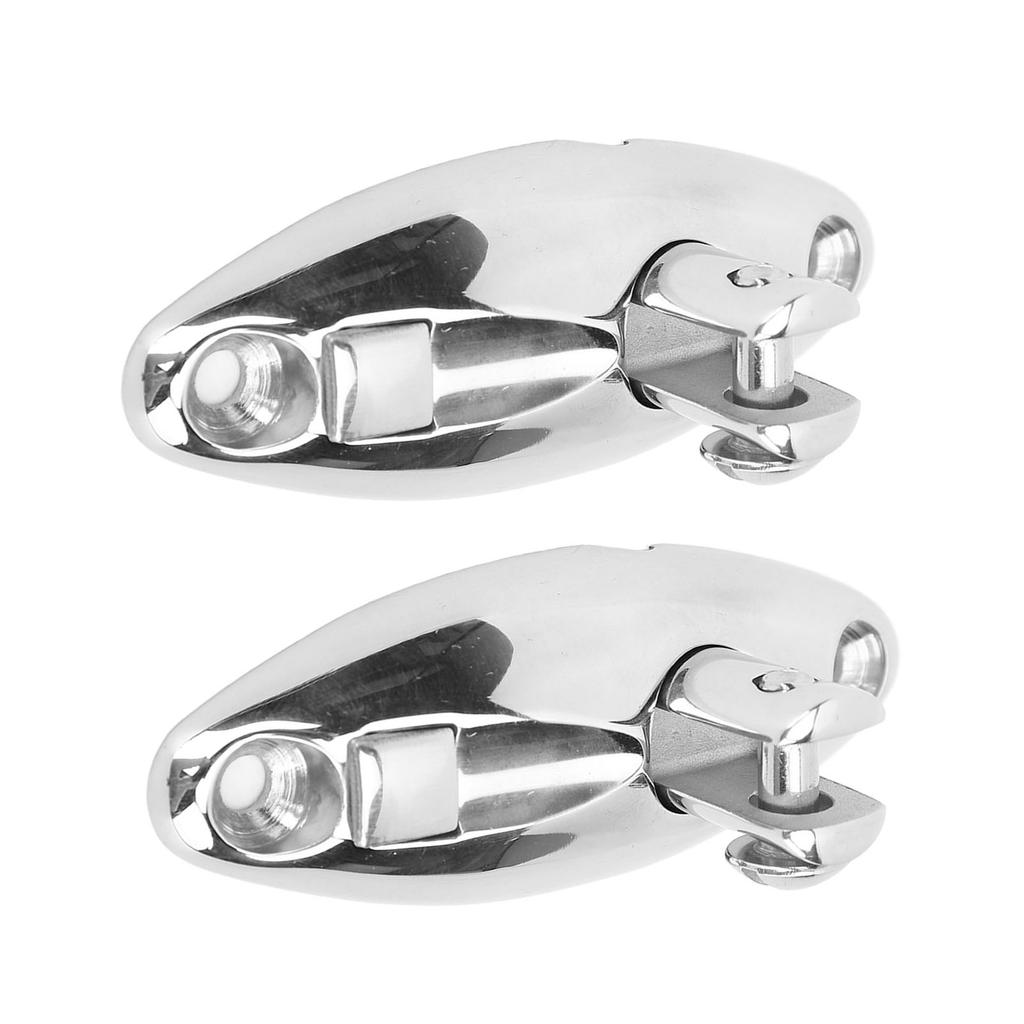 2PCS Top Deck Hinge Swivel Mount 316 Stainless Steel 90 degrees  Boat Top Fitting Hardware for Yachts Speedboats