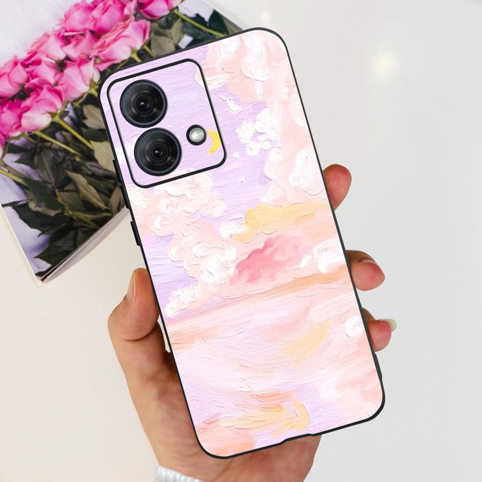 For Motorola Moto G84 G54 5G Case Fashion Flower Butterfly Shockproof Silicone Soft Slim Back Cover For Motorola Moto G14 Bumper