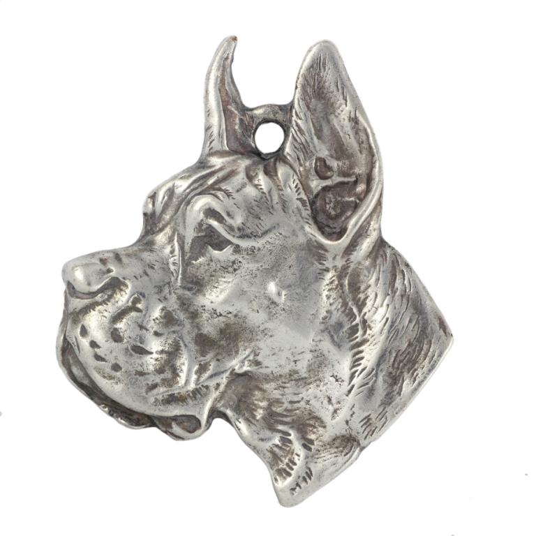 Great Dane I - Necklace with dog, silver-plated pendant for dog fan, unique jewelry by Art-Dog brand