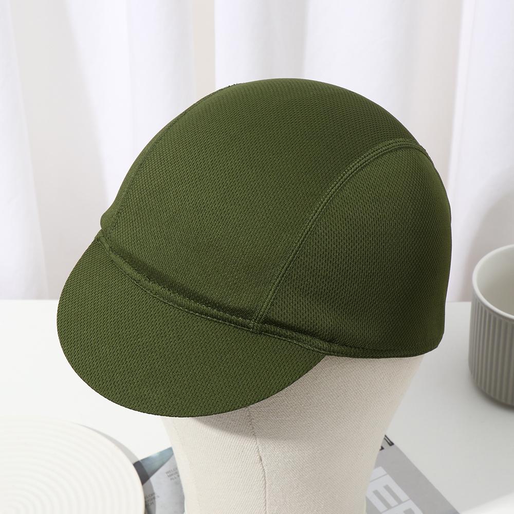 Portable Dustproof Solid Color Summer Elastic Bicycle Riding Cap Mesh Fabrics Cycling Hat