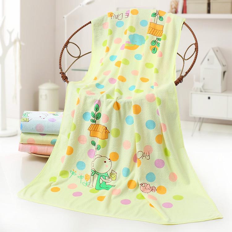 Cartoon Printed Absorbent Children's Quick-drying Bath Towel