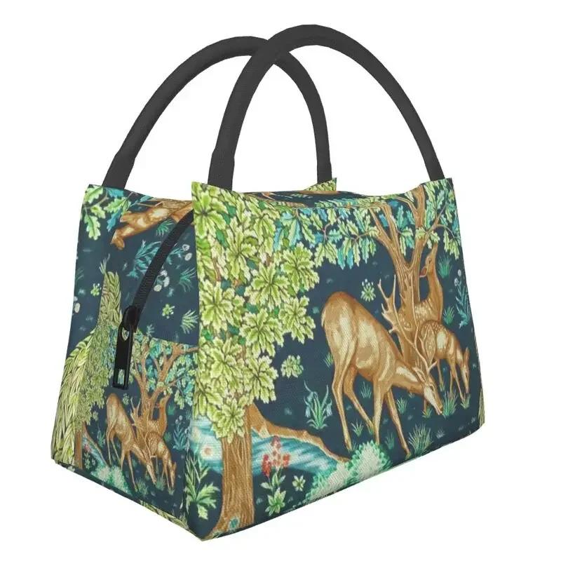William Morris Изолированная сумка для ланча для женщин Портативная сумка-холодильник Snakeshead Термобокс для ланча Пляжная походная дорожная сумка через плечо