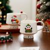 Креативная мультяшная рождественская кружка, креативная кофейная чашка для пары, высококачественная керамическая чашка, чашка для питья воды для девочек для домашнего использования